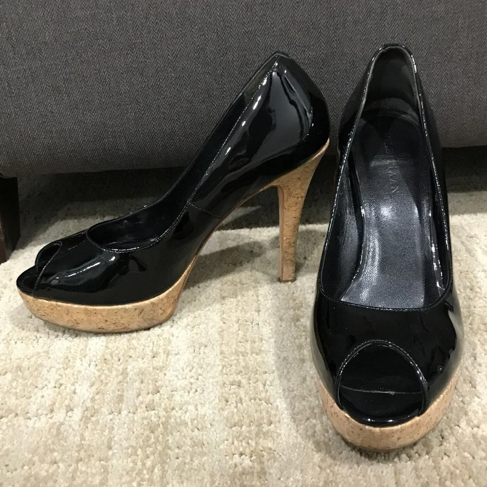 Cole Haan Black Patent Pumps (Mariela Air) Size 8
